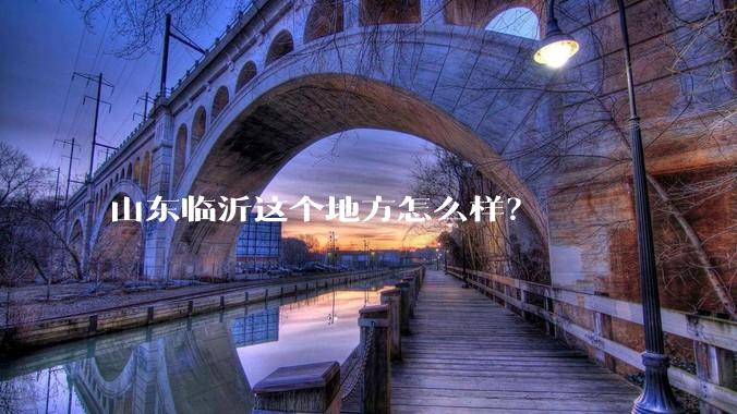 山东临沂这个地方怎么样？