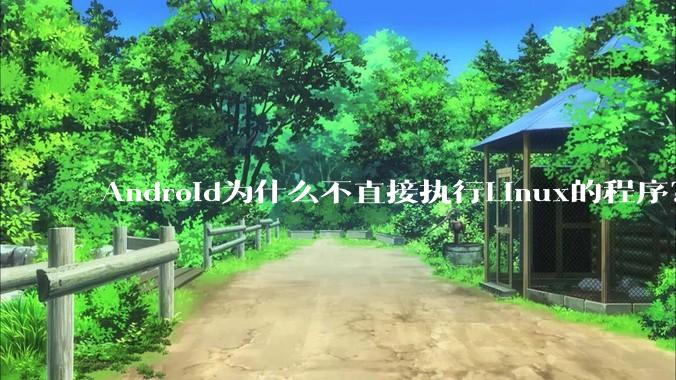 Android为什么不直接执行Linux的程序？而是自己搞一套？